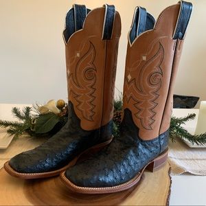 Womens Justin Ostrich Boots
